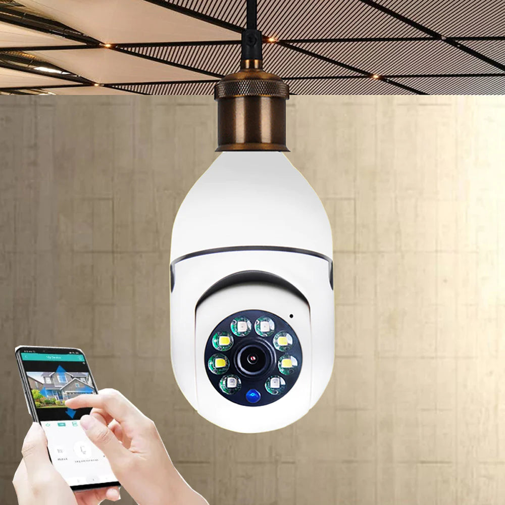 Wifi CAMERA 1080P Bulb 4X Zoom Camera E27 Home 5Gwifi Alarm Monitor