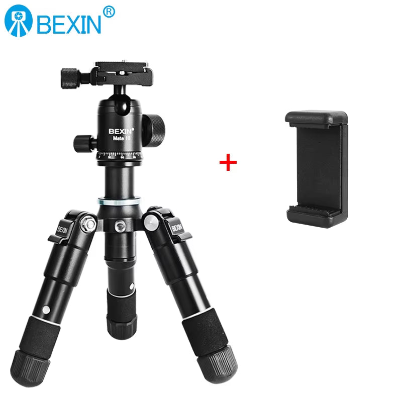 Portable Mini Tripods Profesional Aluminum Stand Live Video Recording for Universal SLR Camera Smartphone