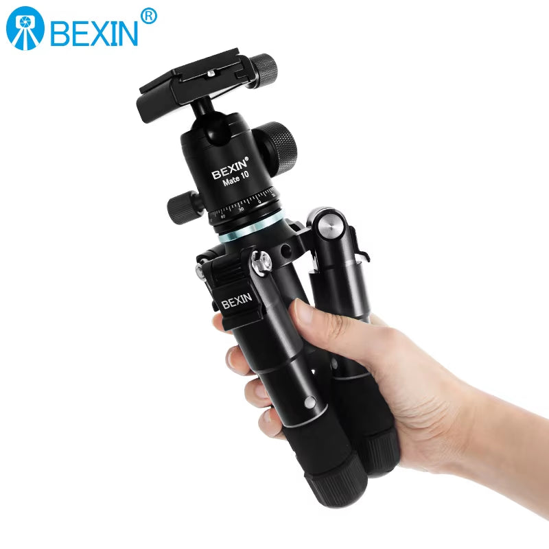 Portable Mini Tripods Profesional Aluminum Stand Live Video Recording for Universal SLR Camera Smartphone