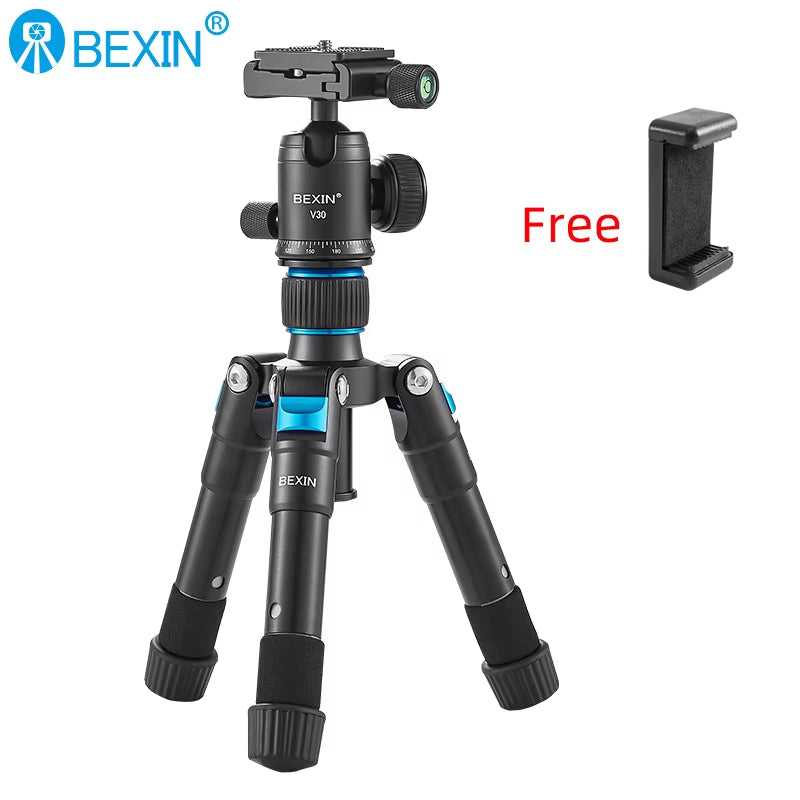 Portable Mini Tripods Profesional Aluminum Stand Live Video Recording for Universal SLR Camera Smartphone